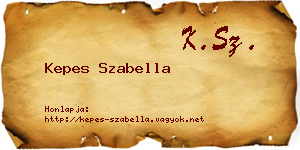 Kepes Szabella névjegykártya
